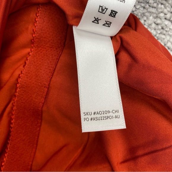 Andie The Luzon One Piece Swimsuit Medium Red Halter Full Bottom Low Leg AO209 - Picture 10 of 13